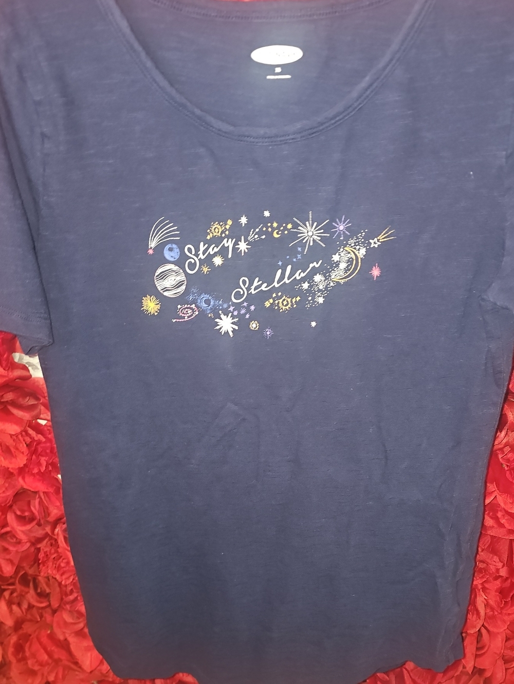 Old Navy Stay Stellar Navy Graphic Tee  Size Xsmall